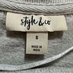 Style & Co  grey LOVE sweatshirt size S Photo 8
