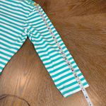J. McLaughlin  Wavesong Catalina Cloth Striped Shirt Turquoise White Size XS Photo 8