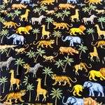 Dickies  Scrub Top - Size Large - Safari Animal Print Cotton Photo 3