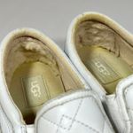 UGG  Fierce Deco‎ Quilted Leather Slip-on Sneakers Womens 10 White Photo 4