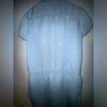 Thread and Supply‎ women’s Chambray Shirt dress blue with white stars Large midi Photo 3
