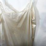 Vassarette VTG  Cream Lace Trim Slip Nightgown Sleepwear Ivory Satin 1809 Photo 6