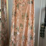 Lulus Budding Blossoms Blush Pink Floral Embroidered A-Line Maxi Dress Photo 0