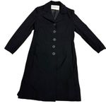 Belk Vintage ’s Black Long Button Front Winter Coat Fits Modern Size 10 EUC Photo 11