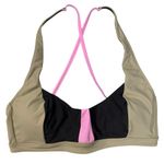 prAna NWT  Tulum Bikini Top Black, Green, Pink, Size M Photo 0