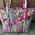 Vera Bradley Retired Wildflower Paisley Pink Tote Bag RARE Photo 2