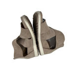 Eileen Fisher Womens Taupe Perforated Nubuck Wedge Sandals Back Zipper Size 8.5 Photo 11