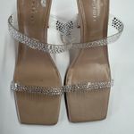 Marc Fisher ‎ Shoes Womens Size 10M Nude Clear Anlita Heels Rhinestone Dressy Photo 3