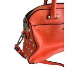 Milly  Orange Leather Top Handle Satchel Crossbody Bag Photo 4