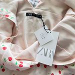 ZARA Satin Cherry 🍒 Mini Dress Photo 4