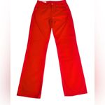 ZARA  Red Mid Rise Straight Leg Jeans Z1975 Premium Denim SZ 4
New Without Tags Photo 2