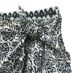 Industry Black and White Floral Wrap Mini Skirt Size XS Photo 1