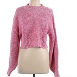 Rebecca Minkoff  Pink Red Knit Crop Bowie Sweater XL Photo 1