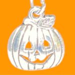 Silver pumpkin necklace.. dainty! Perfect for the little you ! Photo 3