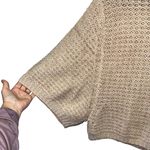 Poof! Poof Excellence Cream Knit Balloon Sleeve Cropped Sweater Photo 1