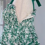 fab'rik  Smocked Green and White Floral Ruffle Dress Small Photo 4