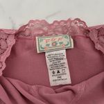 F&F VTG lace trim Babydoll Tank top Y2K fitted Cami pink Fairy core 90's grunge Photo 1