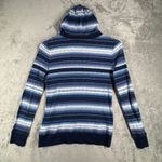 Ralph Lauren Lauren  Sweater Women M Hoodie‎ Striped Lightweight Knit Top Vintage Photo 2