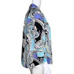 Chico's Shirt Womens Small 0 Multicolor Paisley Button Up Casual Office Career Photo 1