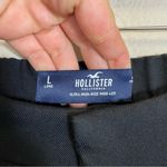 Abercrombie & Fitch Hollister Pleated Ultra High Rise Wide Leg Trouser Pants Black Size L Long Photo 3