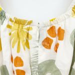 Sabo Skirt Womens Cotton Desert Leaf Printed Puff Sleeve Enga Mini Dress Size XL Photo 9