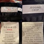 Torrid  Womens Jeans Denim Black Cropped Jegging Stretch Plus Size 22 Photo 9