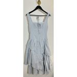 Free People  In My Dreams Sleeveless Midi Dress in Pearl Blue Size Small Photo 4