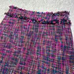 Vintage 1970s Dilly of California Tweed Skirt Barbie Pink Frayed Hem Size M Size M Photo 1