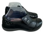 Aetrex  Black Leather Upper Monk Strap Hook & Loop Comfort Shoes Size 7.5 8 Photo 1