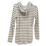 Eddie Bauer size M long sleeve hooded striped tee. Photo 2