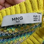 MNG: Chartreuse Marled Knit Tank Yellow Size M Photo 7