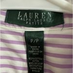 Ralph Lauren Shabby Chic Lauren  Shirt Sz PP Women Pink Striped Button Front Boho Photo 1