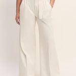 Everlane NEW The Pleated Wide-Leg Chino in Bone White Belted Photo 0