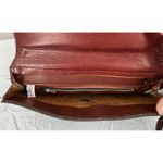 Red Leather Clutch Bag Snap Pocket Dominican Republic Boho Festival Minimalist Photo 4