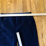 Sundance  NWOT Navy Blue Velvet Trouser Pants Size 10 Photo 4