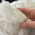 Cinq à Sept Cinq A Sept Vance White Ruched Sleeveless Square Neck Mini Dress Photo 5