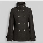 Thread & Supply Coat Double‎ Breasted Peacoat Hunter Black Wool Blend Size XL Photo 1