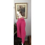 Lands' End Lend’s End Drifter Hot Pink Sweater Large 14/16 Long Sleeve Pullover Round Neck Photo 2