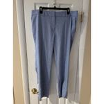 Talbots Hampshire Ankle Pant Womens 16W Light Blue Career Office Lunch Mature Photo 1