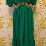 Flying Tomato Cut out maxi dress green size M Photo 2