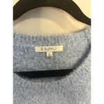 Z Supply  Women's Lizzy Love Marbled Sweater Ocean Fuzzy Cosy sz. L Photo 4