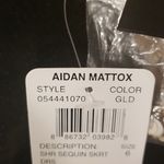 Aidan Mattox ππ Cold Shoulder Sequin Mini Dress Cocktail Dress Light Gold 6 NWT Photo 12