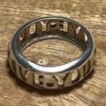 Sterling Silver “I Love You” Cutout Letters 925  Band Ring Photo 5