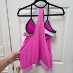 Nike  Pink Striped Layered Tankini L Photo 3