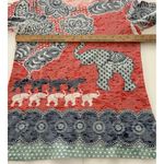 Whimsy Rose Baby Waffle Knit Top Size M Elephant Print Lightweight Boho Indie Blue Size M Photo 9