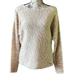 Abercrombie & Fitch Womens Tan White Zebra Print Pullover Sweater M Photo 0