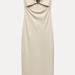ZARA  maxi dress conch cutout fitted bodycon party cocktail evening wedding  Photo 13