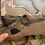 Yellow Box  Sandals Wedges Womens 7 Tan Rhinestone Photo 4