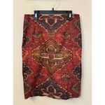 Tory Burch KERA Pencil Wool /Silk Marrakech Tapestry Skirt 4 Photo 1
