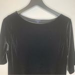 Lands' End  Black Velvet Dress Photo 3